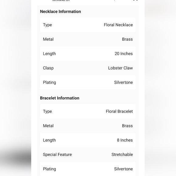 🆕️Navy Blue Seed Beaded Floral Necklace (20 Inches) & Stretch Bracelet (8") - Picture 7 of 8